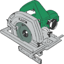 Handcirkelsåg, Hitachi PSU 6, 170 mm