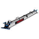 Vibratorbalk, enprofils, 380 V, 5,80 meter