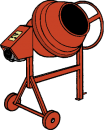 Betongblandare 220V, 140 liter