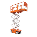Saxlift, 6 meter plattformshöjd, självgående